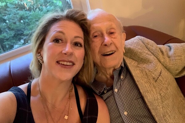 Dr. Karen Devon with her father, Morris (Moishe) Devon