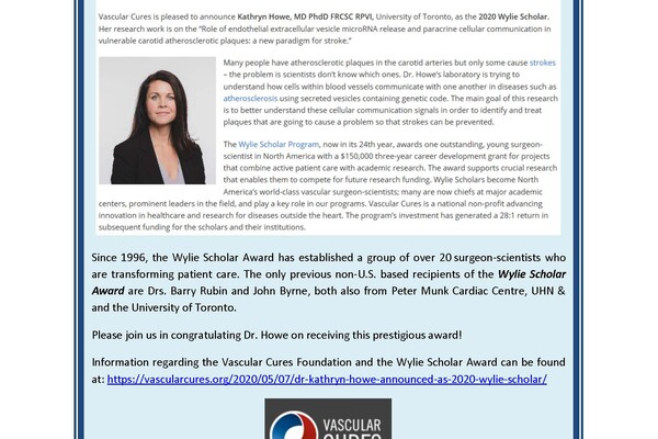 Howe - Wylie Recipient 2020