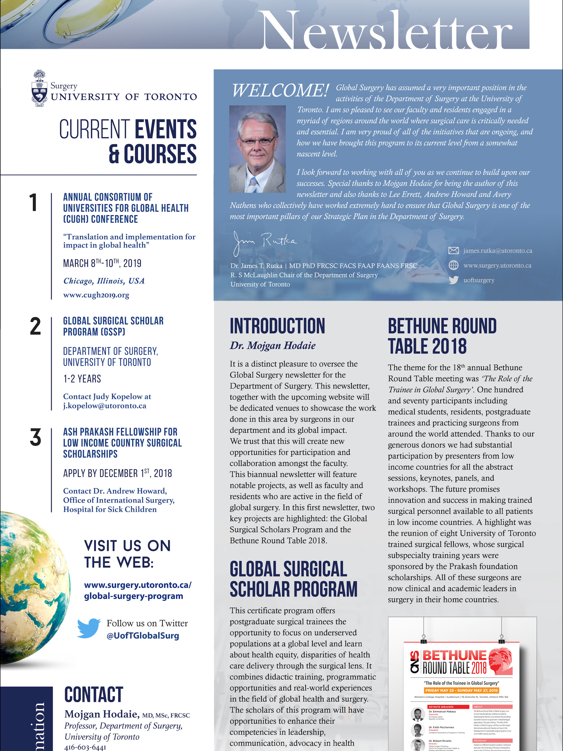 Global Surgery Newsletter Fall 2018