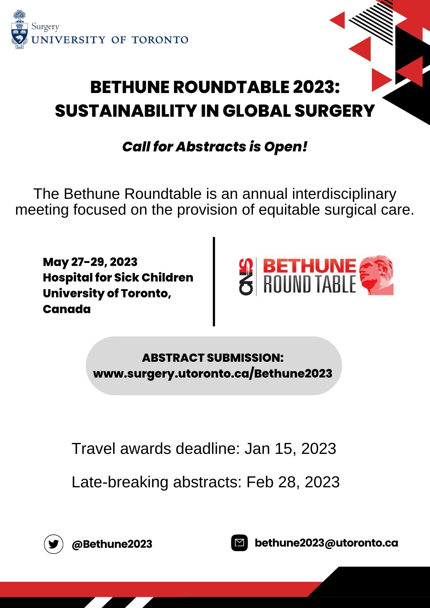 Bethune2023 Call for Abstracts