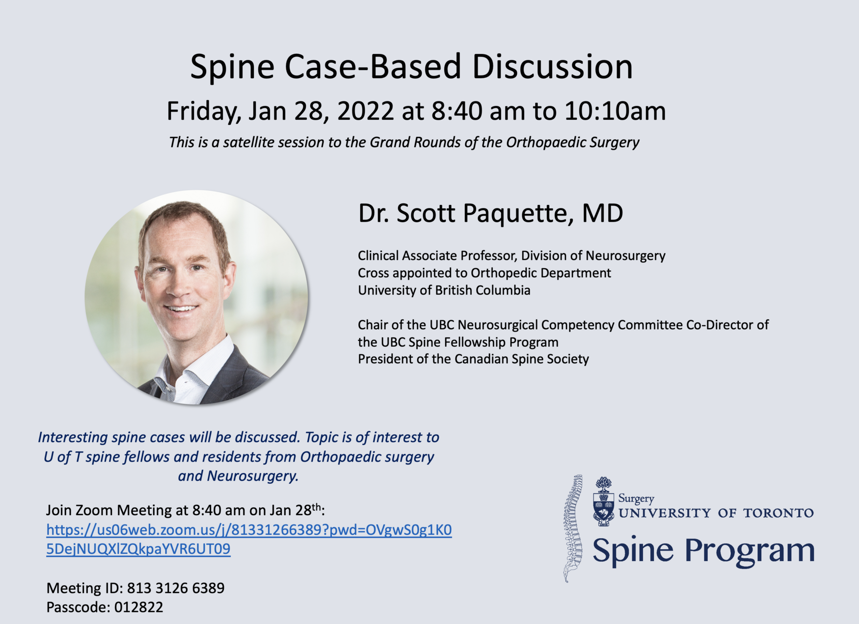 Case-Based Discussion with Dr Paquette