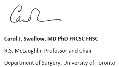 Carol J. Swallow Signature