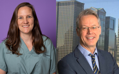 Dr. Sarah Ward and Dr. Stanley Hamstra